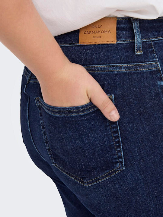 Hoch tailliert Damenjeans Blue