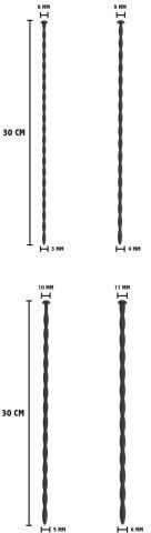 Hidden Desire Extensor în Culoare Negru 4buc