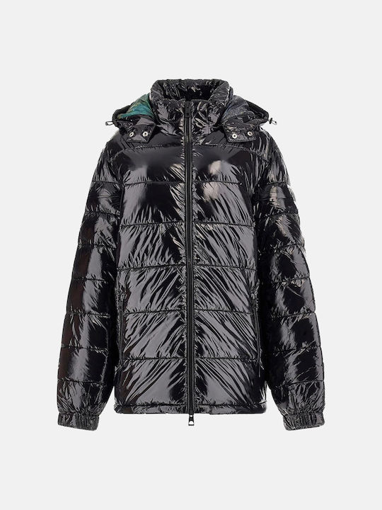 Winter Jacke Puffer Wasserdicht und Winddicht Schwarz