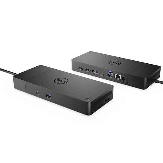 Dell WD19S 130W USB-C Docking Station με HDMI/DisplayPort 4K PD Ethernet και σύνδεση 3 Οθονών Μαύρο