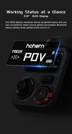 Hohem iSteady M6 Phone Gimbal with 3 Axis Stabilization and 18 Operating Hours Black