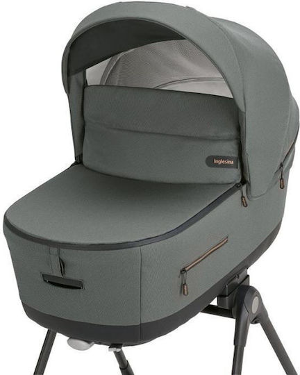 Inglesina Aptica XT Quattro Darwin Infant Recline Adjustable 3 in 1 Baby Stroller Suitable for Newborn Taiga Green 12.6kg