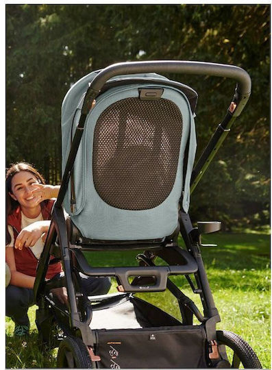 Inglesina Aptica XT Quattro Darwin Infant Recline Adjustable 3 in 1 Baby Stroller Suitable for Newborn Taiga Green 12.6kg