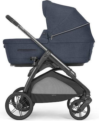 Inglesina Aptica Quattro Darwin Verstellbar 3 in 1 Baby Kinderwagen Geeignet für Neugeborene Resort Blue / Litio Black 12.7kg