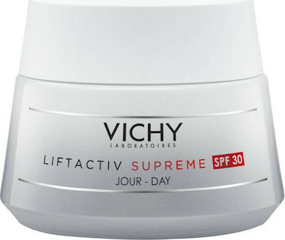 Vichy Liftactiv Supreme Feuchtigkeitsspendend & Anti-Aging Creme Gesicht Tag mit SPF30 mit Hyaluronsäure 50ml