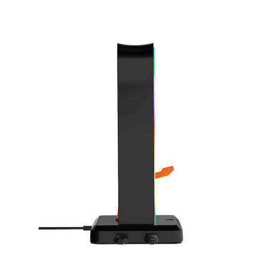 Meetion Tabletop Suport Căști cu Iluminare LED și Port USB Gri
