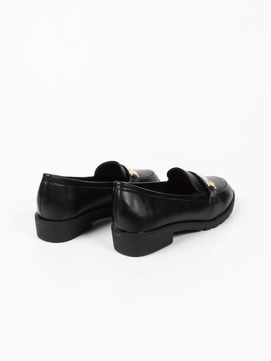 Piazza Shoes Women's Loafers in Black Color