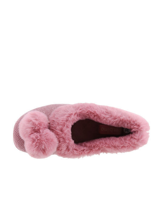 Geschlossene Damen Hausschuhe Rosa