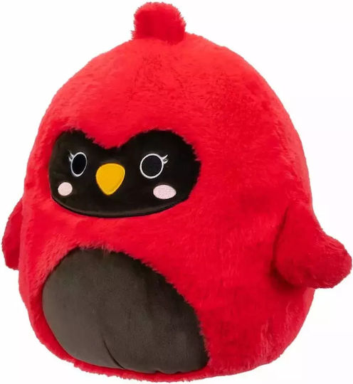 Jazwares Plush Squishmallows Fuzzmallows Cazlan The Cardinal for 3+ Years 30.5 cm