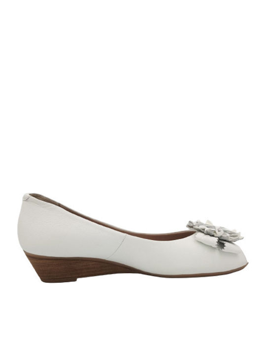 Softwaves Anatomic Ballerinas White