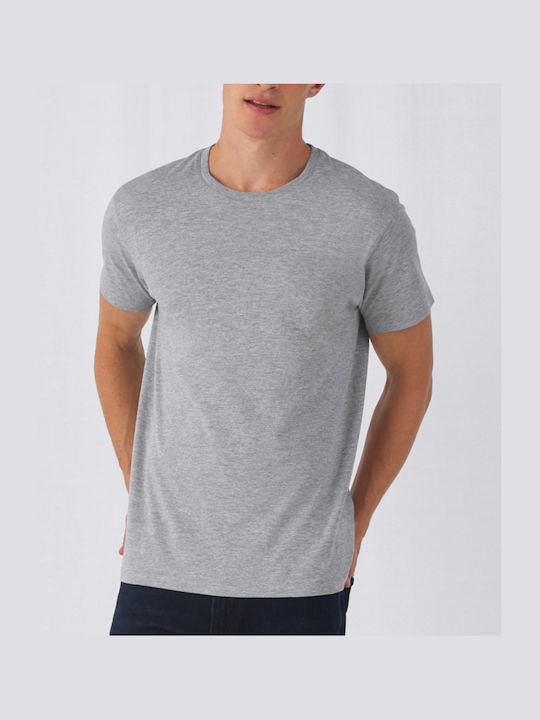 B&C Men's Short Sleeve Promotional Blouse Grey