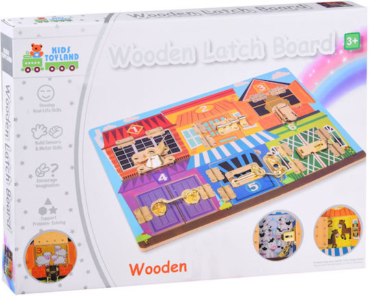 Jokomisiada Ziehspielzeug Sensory Board Manipulative Castles aus Holz