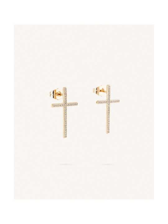 StanStefan Earrings made of Steel Gold Plated