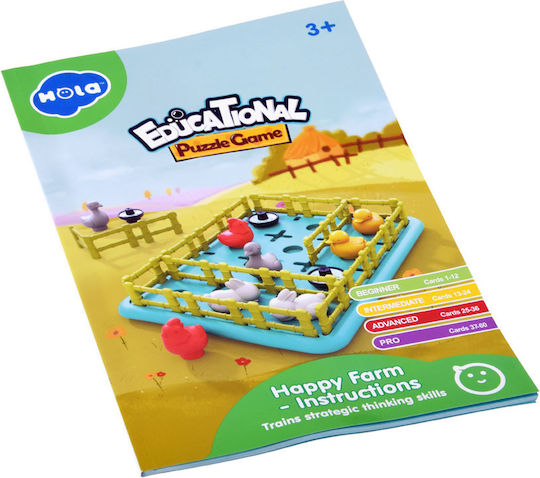 Jokomisiada Happy Farm Εκπαιδευτικό Παιχνίδι Γνώσεων για 3+ Ετών