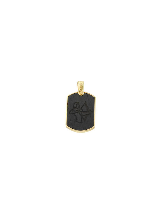 Drandakis Charm Zodiac Sign from Gold 9 K