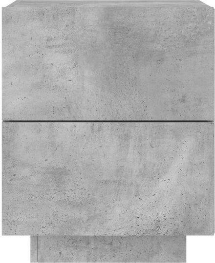 Комоди Дървени Сив бетон 2бр 45x40x55см