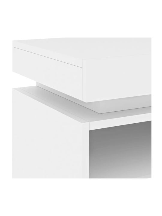 Wooden White Bedside Table 40x39x48.5cm