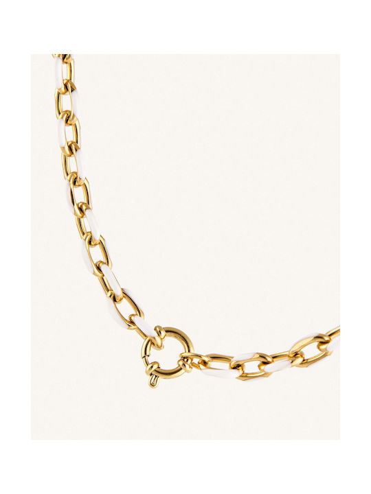 StanStefan Κολιέ Chain Hand from Steel Gold-plated Length 43cm