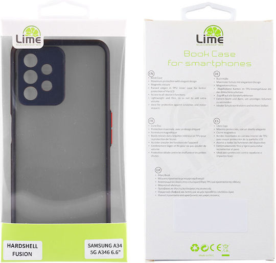Lime Hardshell Fusion Full Camera Protection Задна корица Пластмаса Зелен (Galaxy A34)