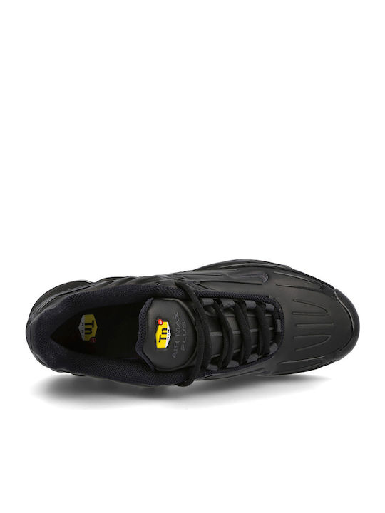 Air Max Plus 3 Leather Sneakers Schwarz