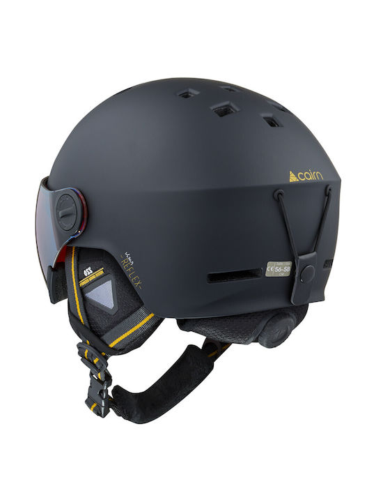 Cairn Visor Mat Herren Ski & Snowboard Helm in Schwarz Farbe
