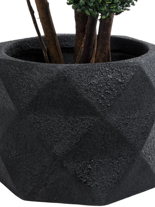 GloboStar Planter Polyester Black with Stand 40x40x30cm.