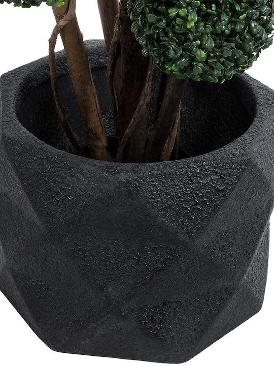 GloboStar Planter Polyester Black with Stand 40x40x30cm.