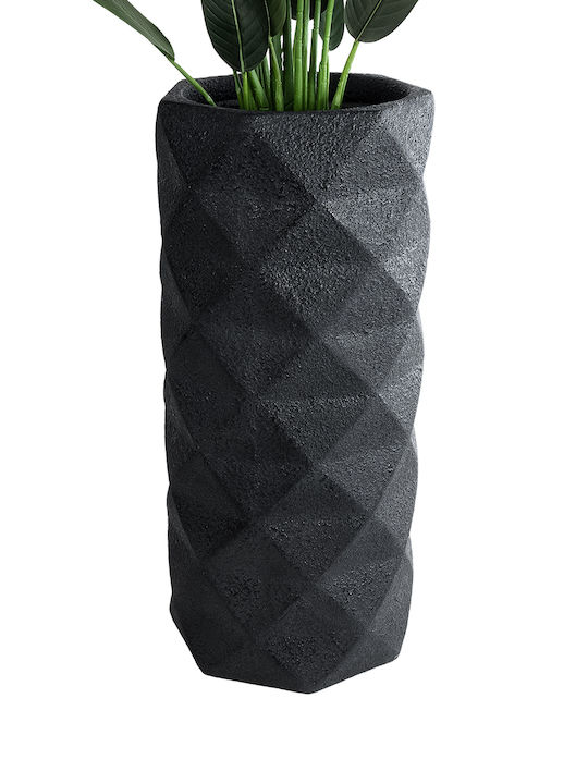 GloboStar Planter Polyester Black 40x40x90cm.