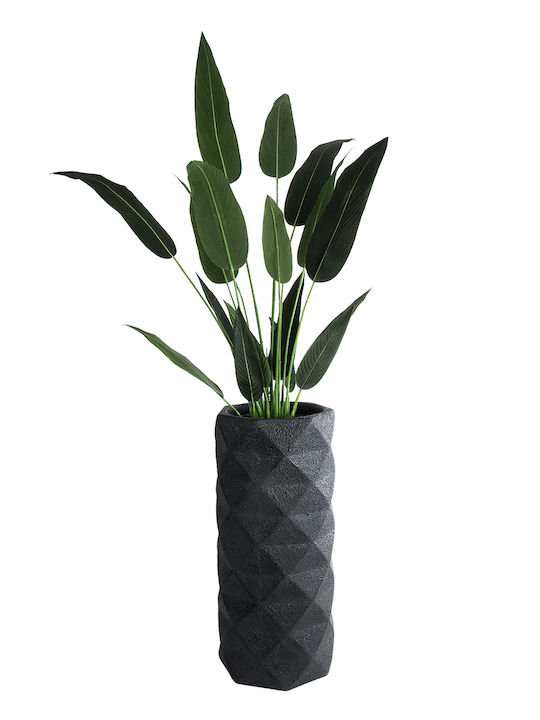GloboStar Planter Polyester Black 40x40x90cm.