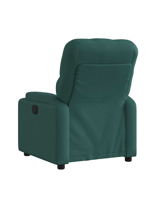 Relax Armchair with Footstool Dark Green 74x86.5x93.5cm