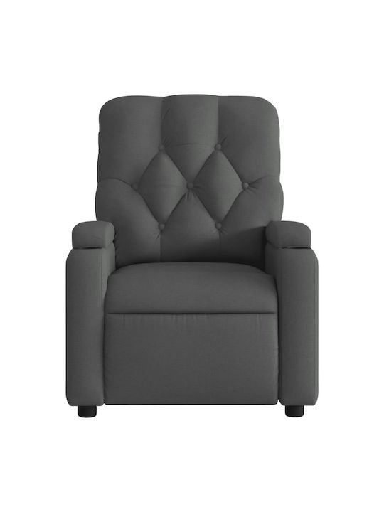 Relaxsessel mit Fußhocker Dark Grey 74x86.5x93.5cm