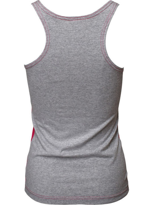 Women's Athletic Blouse with Straps Black/Grey