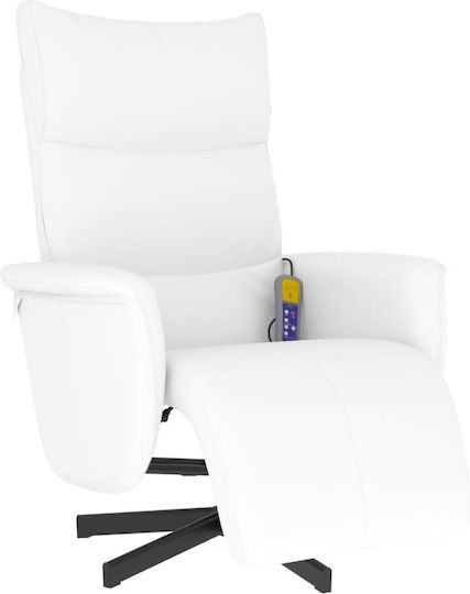 Entspannen mit Fußhocker 71x84x106.5cm White Entspannen mit Fußhocker 71x84x106.5cm White