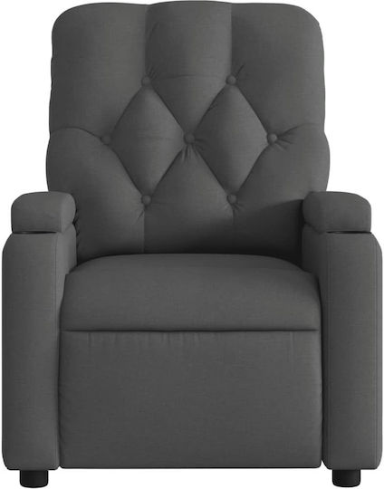 Relaxsessel Friseurwaschbecken mit Fußhocker Dark Grey 74x86.5x93.5cm