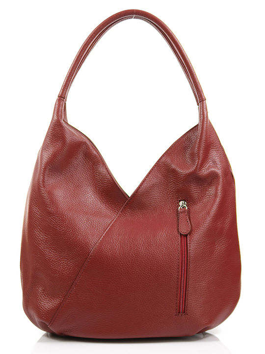 Passaggio Leather Leather Women's Bag Shoulder Red