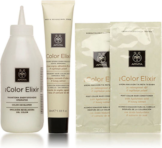 Apivita My Color Elixir Βαφή Μαλλιών Χωρίς Αμμωνία 5.35 Καστανό Ανοιχτό Μελί Μαονί 50ml