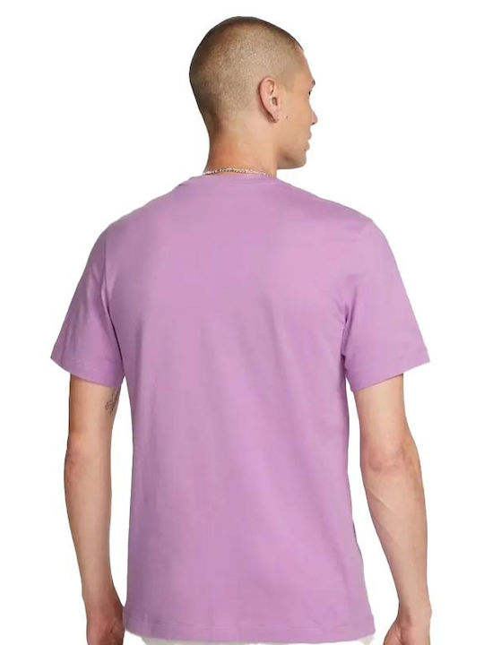 Nike Just Do It Bărbați T-shirt Sportiv cu Mânecă Scurtă Violet