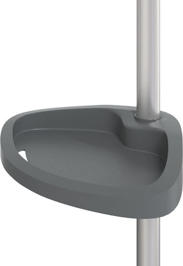 vidaXL Raft de haine de Baie Simplu ​2.8x2.8cm Argintiu