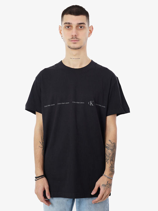 Calvin Klein Ανδρικό T-shirt Κοντομάνικο Μαύρο