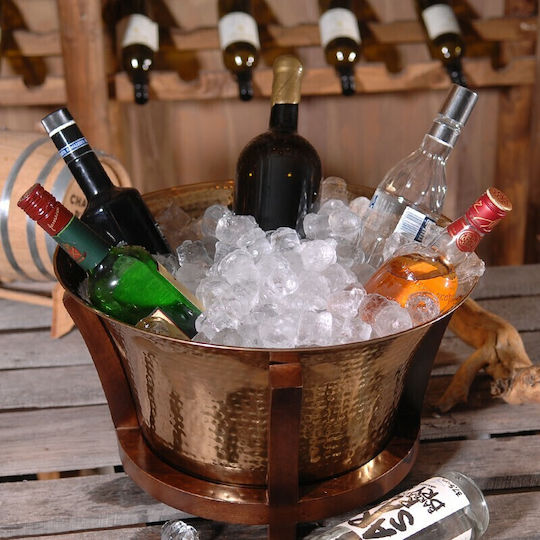 Einfache Champagners Aluminium mit Abmessungen 48x25x25cm