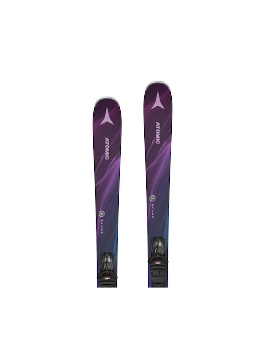 Atomic Maven 83 Women's Ski Boots in Purple Color with Bindings M