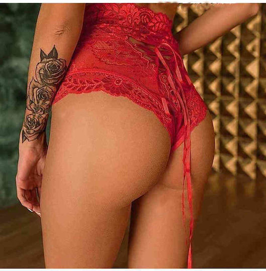 Merry See Γυναικείο Sexy String Κόκκινο