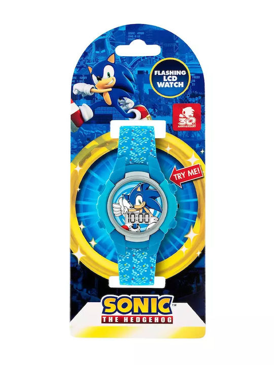 Disney Παιδικό Ψηφιακό Ρολόι Sonic Γαλάζιο
