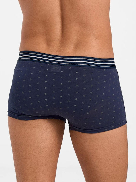 Scuola Nautica Italiana 2104 Men's Boxer Blue with Patterns