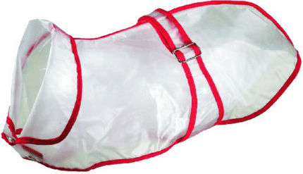 Flamingo Transparent Waterproof Dog Coat Small with 60cm Back Length