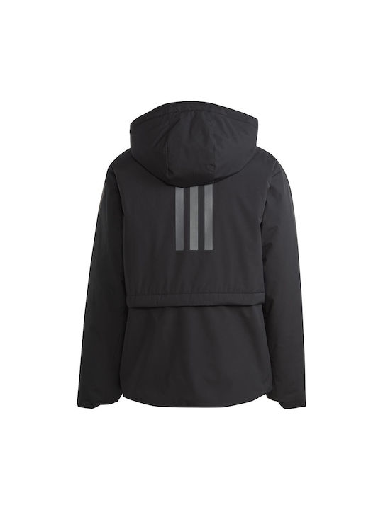 Adidas Kids Casual Jacket with Hood Black