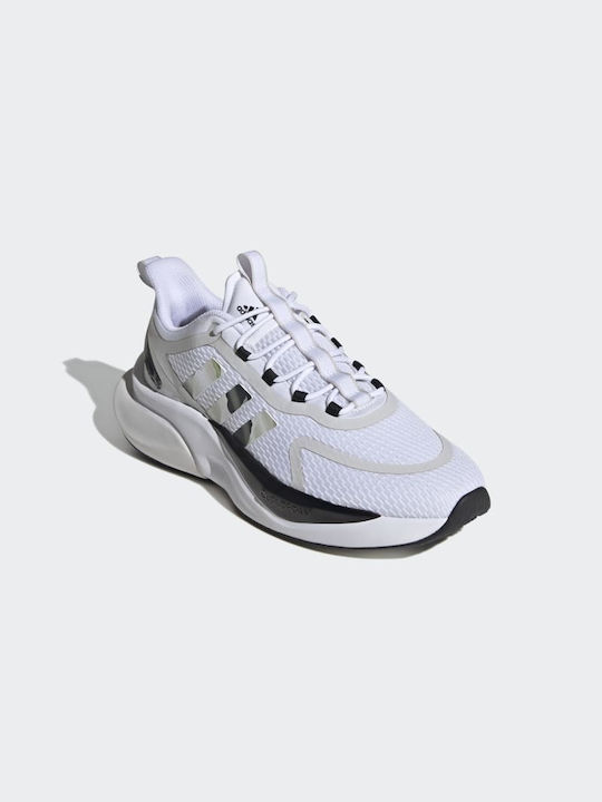 Adidas Alphabounce+ Αθλητικά Παπούτσια για Προπόνηση & Γυμναστήριο Λευκά