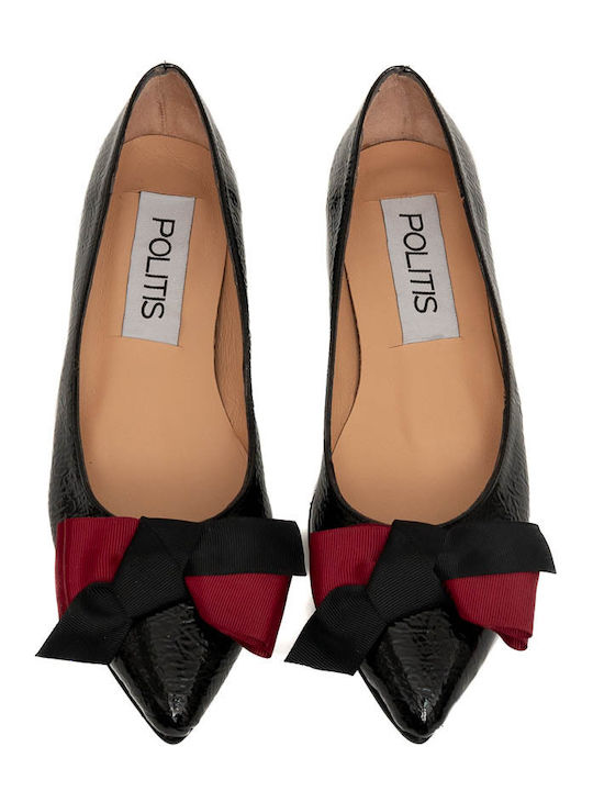 Anatomic Patent Leather Pointy Ballerinas Black