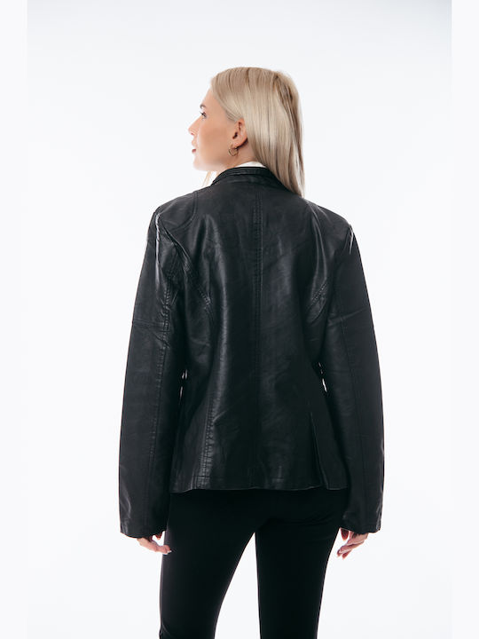 Γυναικείο Biker Jacket Μαύρο