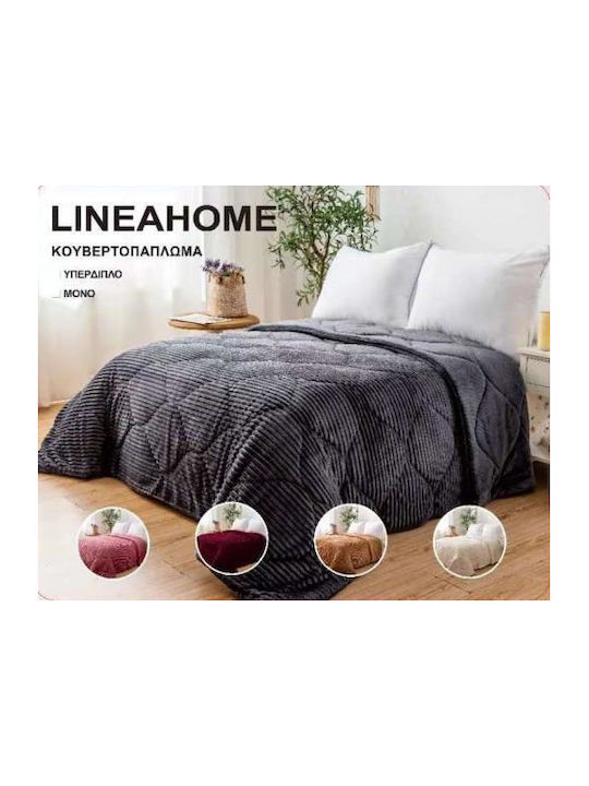 Linea Home Κουβερτοπάπλωμα Διπλό 210x230εκ. Μπορντώ